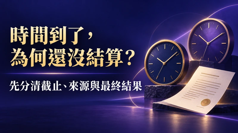 預測市場截止後為什麼還沒結算?四個時間別混在一起